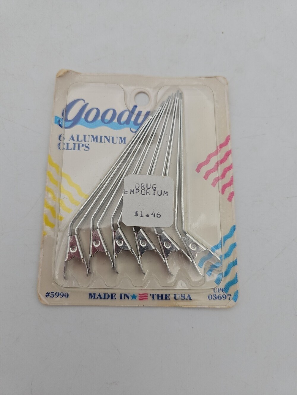 6 Goody Metal Sectioning Styling Hair Clips Section Style Secure Classic Dye